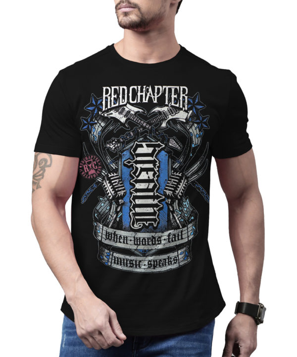 Red Chapter Breathe - Music T-Shirt COR1182-BLK