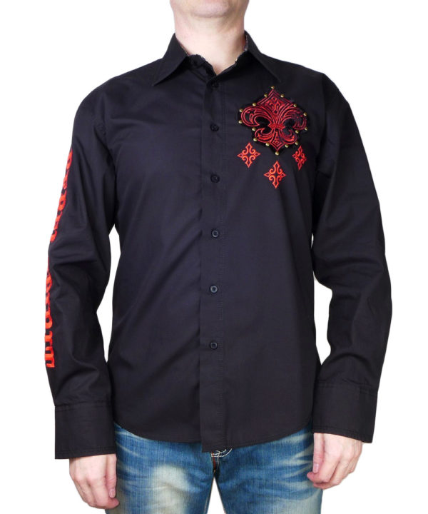 Rebel Spirit "Royal Rebellion" Shirt LSW151745-BLK