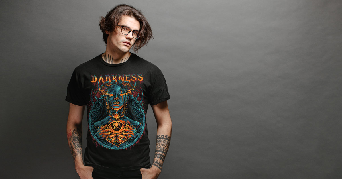 Darkness Men's T-Shirt | Metal Collection | EliteRebels.eu